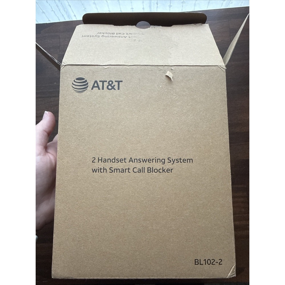 AT&T BL102 DECT 6.0 2-Handset Cordless Phone for Home With Answering Machine